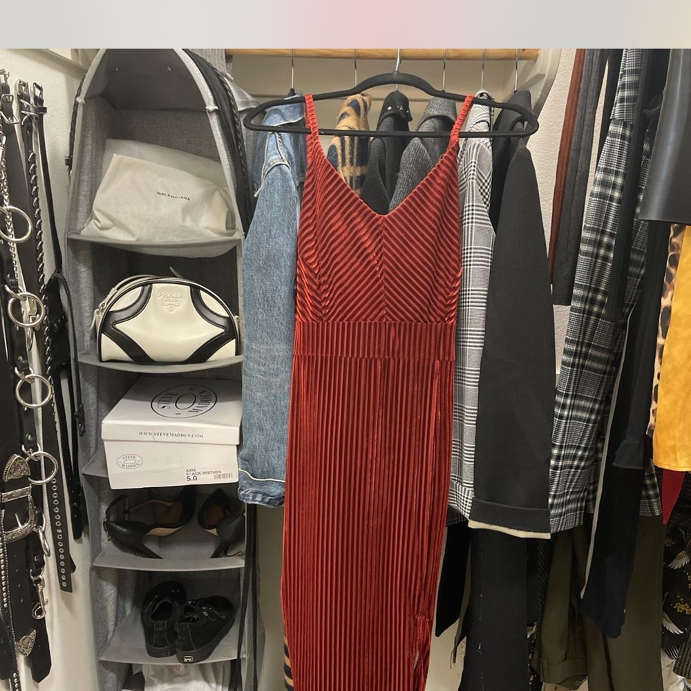 Chic Red Striped Dress